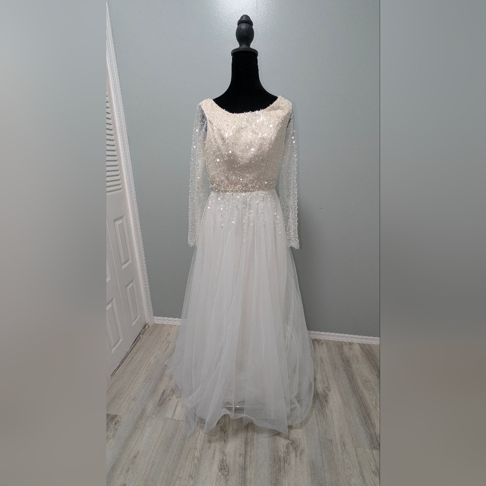Custom-Made dress with a Stella York skirt - Picture 3 of 12
